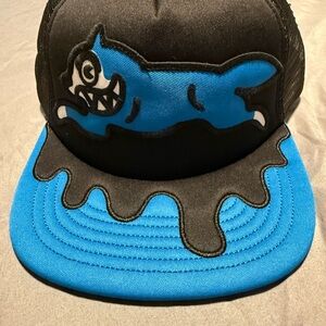 Black and Blue Graphic Trucker Hat